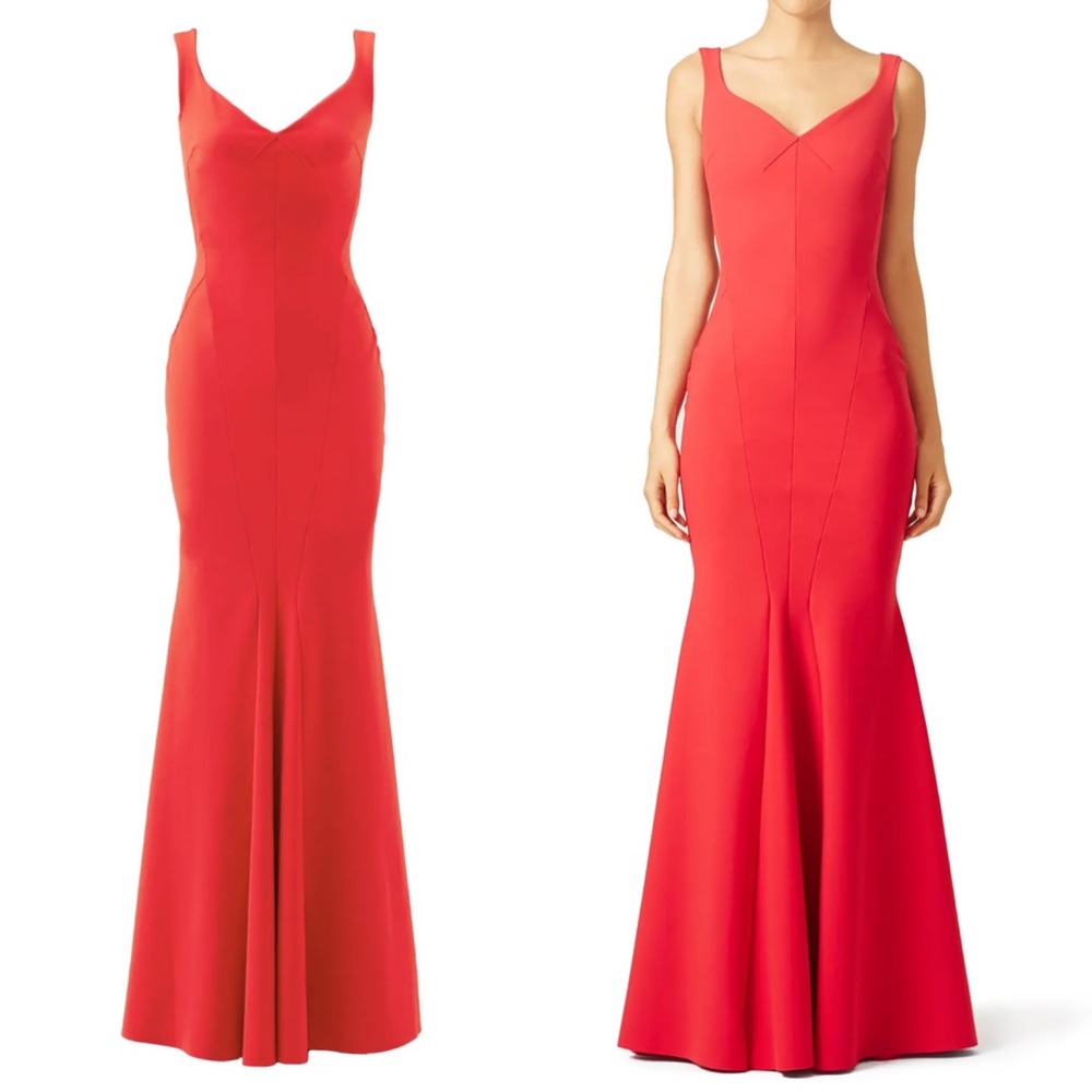 La Petite Robe di Chiara Boni Red Whitney Gown Maxi Dress in Size 48